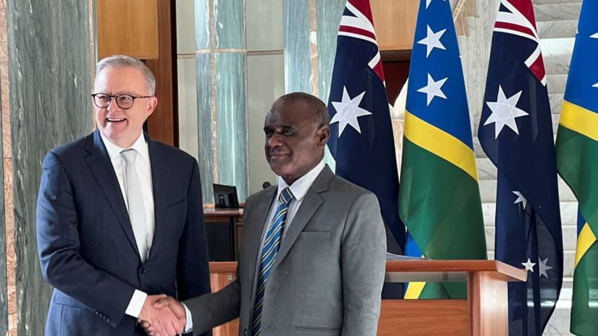 Solomon Islands Prime Minister Manele in Canberra to discuss ties