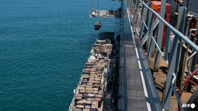 US military says first aid delivered to Gaza via temporary pier