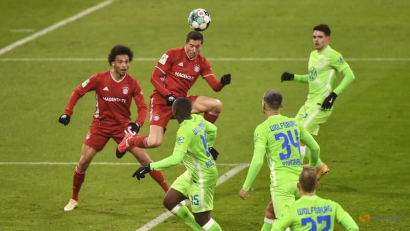 Football: Bayern sink Wolfsburg with Lewandowski double, Leverkusen stay top Football: Bayern sink Wolfsburg with Lewandowski double, Leverkusen stay top