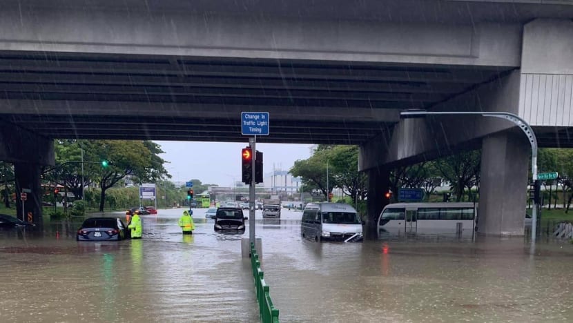 Unauthorised drainage works caused flooding at Pasir Ris-Tampines junction, PUB to take action against company Unauthorised drainage works caused flooding at Pasir Ris-Tampines junction, PUB to take action against company