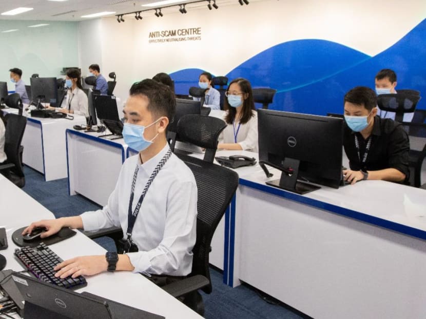 The Anti-Scam Centre, comprising eight investigation officers, is the nerve centre for investigating scam-related crimes, where its focus is on disrupting scammers' operations and helping to mitigate victims' losses. The Anti-Scam Centre, comprising eight investigation officers, is the nerve centre for investigating scam-related crimes, where its focus is on disrupting scammers' operations and helping to mitigate victims' losses.