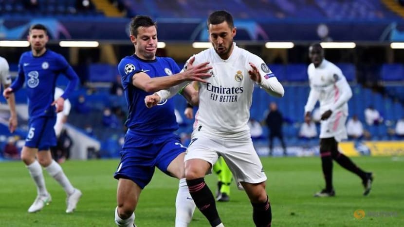 Football: Footage of Hazard laughing with Chelsea players upsets Real Madrid fans