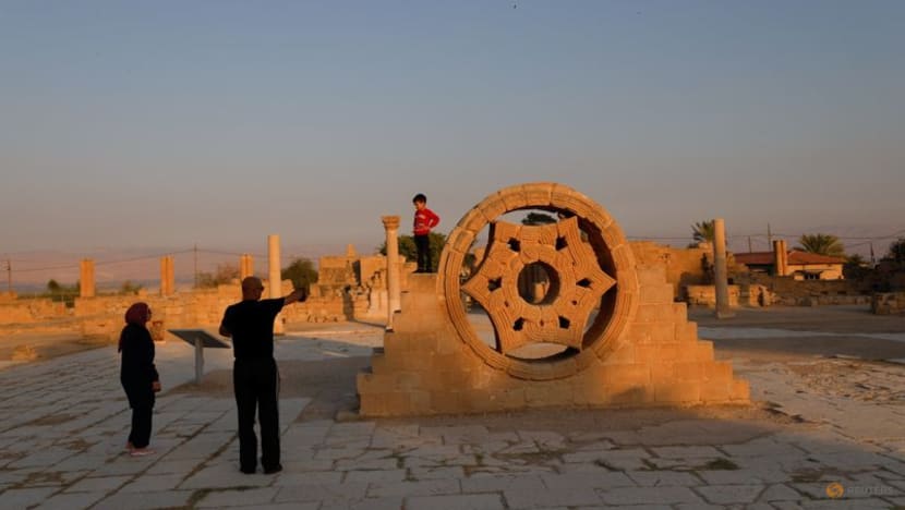 Huge restored mosaic goes on display in Jericho Huge restored mosaic goes on display in Jericho