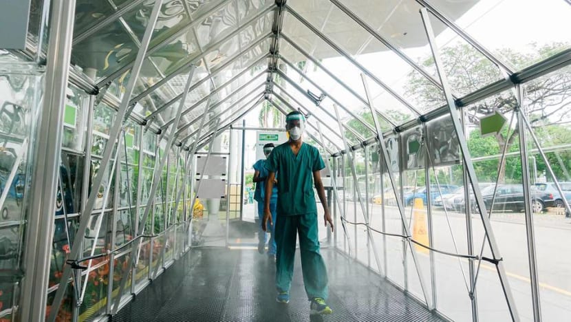 Disinfectant tunnel at Singapore Expo care facility on trial for safety, effectiveness against COVID-19