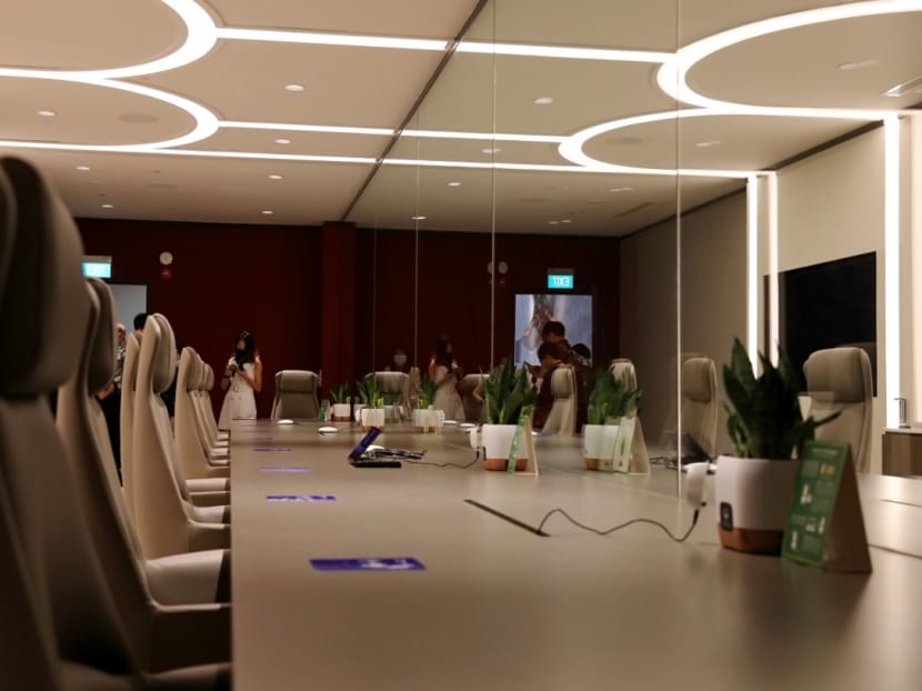 The Connect@Changi facility at Singapore Expo Convention & Exhibition Centre opened its first wing of 150 guest rooms and 40 meeting rooms that are specially built to allow foreign travellers to meet their Singapore-based counterparts safely.