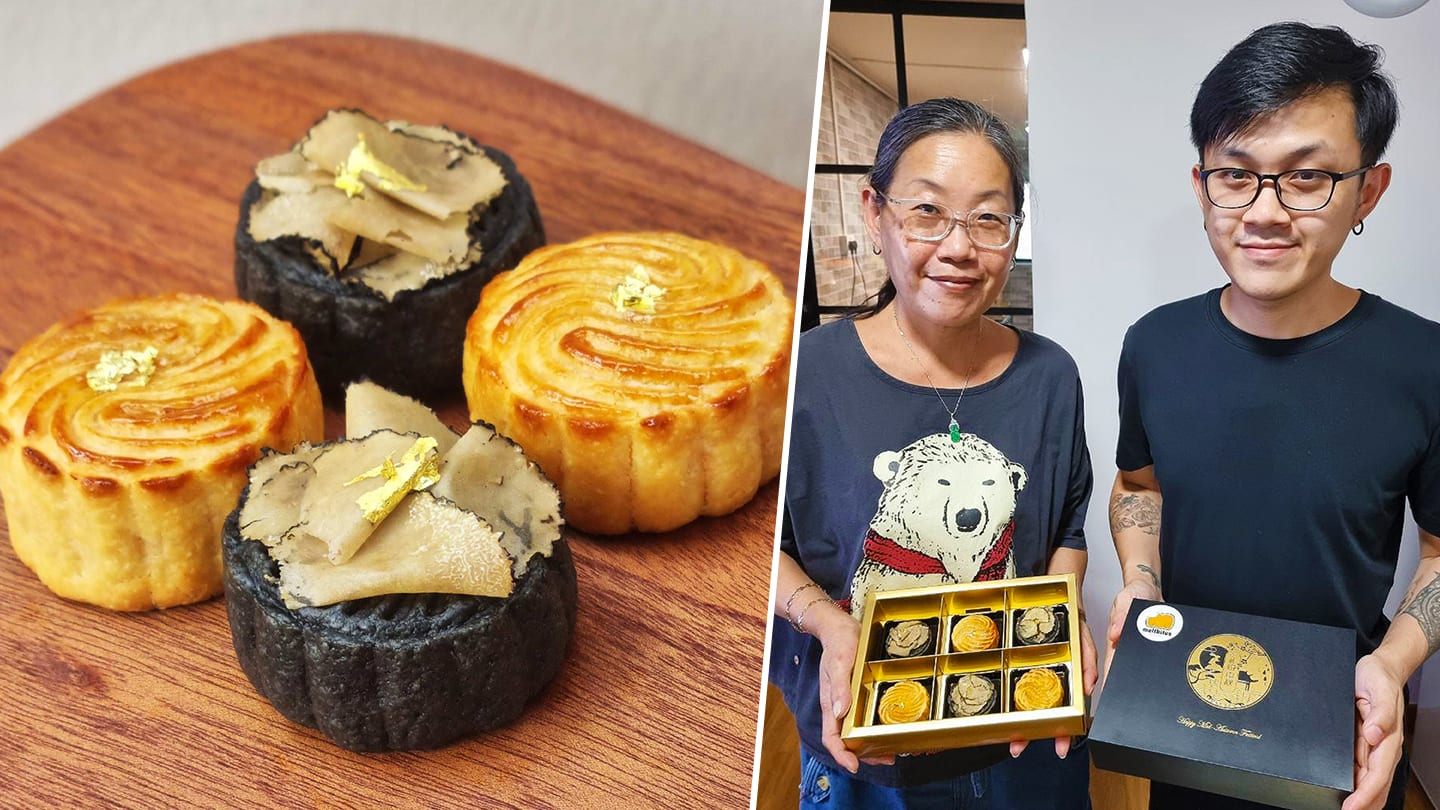 Chef Son Starts Lava Mooncake Home Biz For Retrenched Mum, Truffle & Cheese Flavours Included