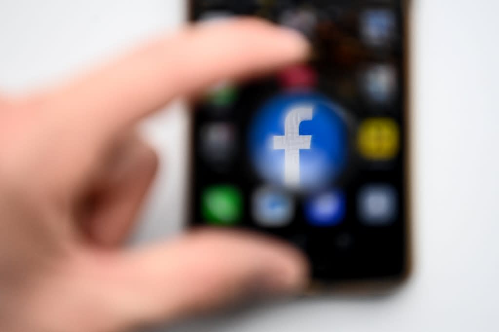 A picture taken on Nov 19, 2021, shows the US online social media and social networking service Facebook's logo on a smartphone screen in Moscow. A picture taken on Nov 19, 2021, shows the US online social media and social networking service Facebook's logo on a smartphone screen in Moscow.