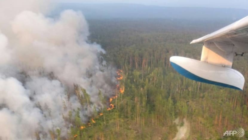 Russia battles wildfires amid record warm weather Russia battles wildfires amid record warm weather