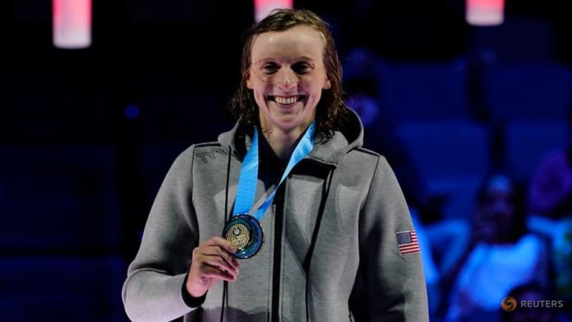 Olympics-Ledecky takes care of business, books ticket to Tokyo