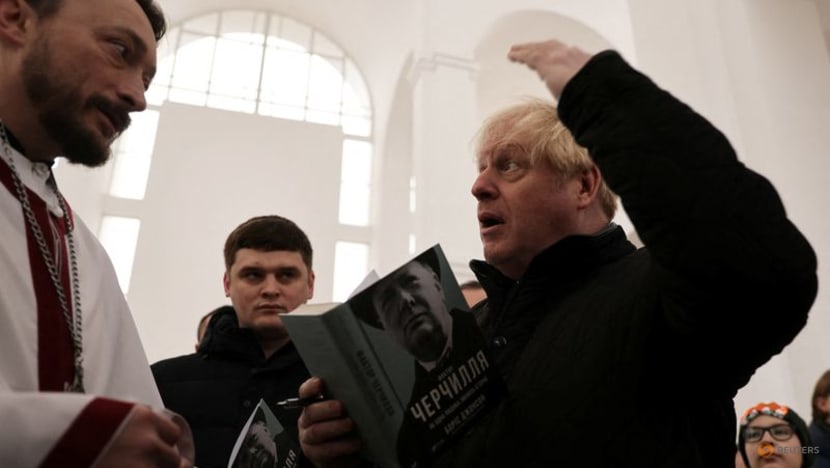 Britain's former PM Boris Johnson visits Kyiv, pledges help Britain's former PM Boris Johnson visits Kyiv, pledges help