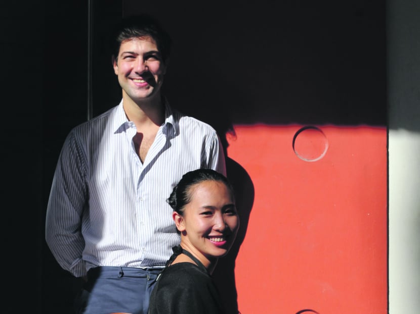 Husband and wife team and founders of website Roomorama, CEO Federico Folcia and COO Teo Jia En. TODAY file photo