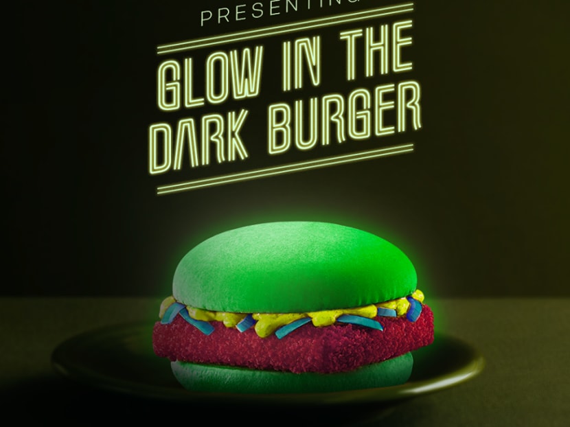 McDonald's India created a glow-in-the-dark burger for April Fool's Day.