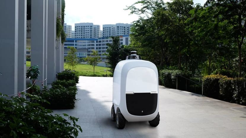 Robots to deliver groceries and parcels to Punggol HDB residents as part of a trial Robots to deliver groceries and parcels to Punggol HDB residents as part of a trial