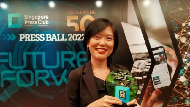《8视界》记者蔡佑霞 获颁报业俱乐部“新星数码记者奖”