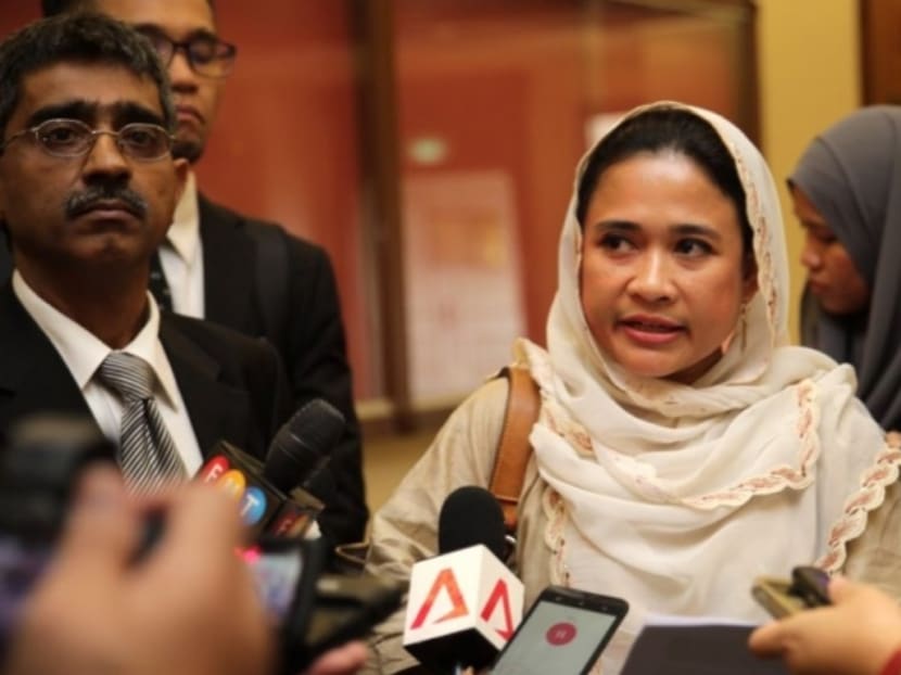 UMNO executive secretary Abdul Rauf Yusoh on Sept 1, 2015, confirmed that Langkawi Wanita UMNO chief Anina Saaduddin (pic) has been sacked from the party. Photo: Malay Mail Online