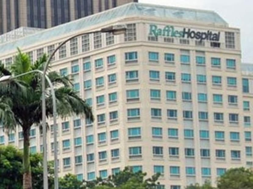 Raffles Hospital. Photo: Channel NewsAsia