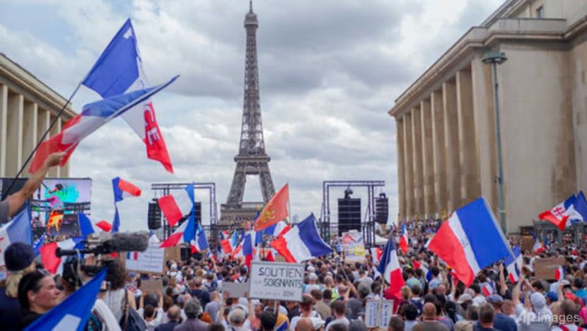 COVID-19: Macron calls for unity after anti-vaccine protests in France COVID-19: Macron calls for unity after anti-vaccine protests in France
