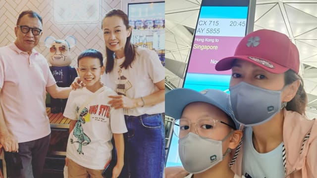 姚莹莹带11岁儿子回新探亲　期待接拍本地作品