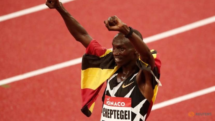 Cheptegei smashes 5,000 metres world record at Monaco Diamond League Cheptegei smashes 5,000 metres world record at Monaco Diamond League