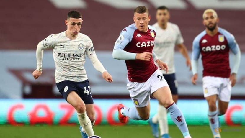 Football: Man City close on Premier League title with 2-1 win at Villa Football: Man City close on Premier League title with 2-1 win at Villa