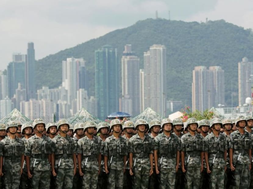 The People’s Liberation Army has a garrison in Hong Kong.