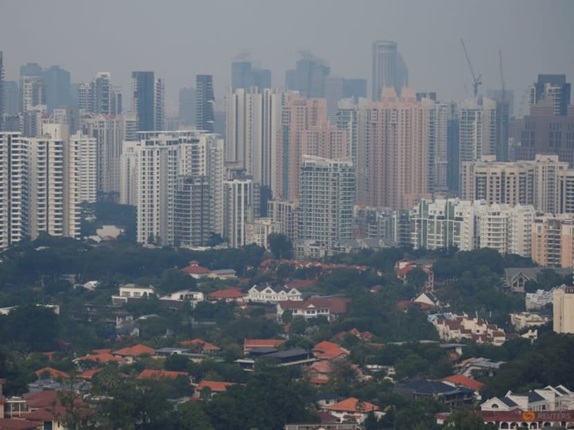 Buildings are shrouded by haze in Singapore on Sept 12, 2019