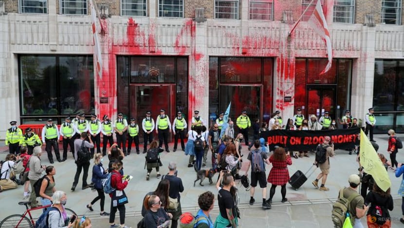 Climate activists deface City of London buildings in intensifying campaign Climate activists deface City of London buildings in intensifying campaign