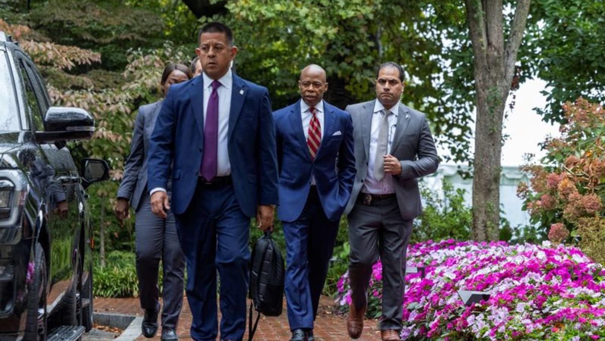 New York Mayor Eric Adams arrives in court to face corruption charges