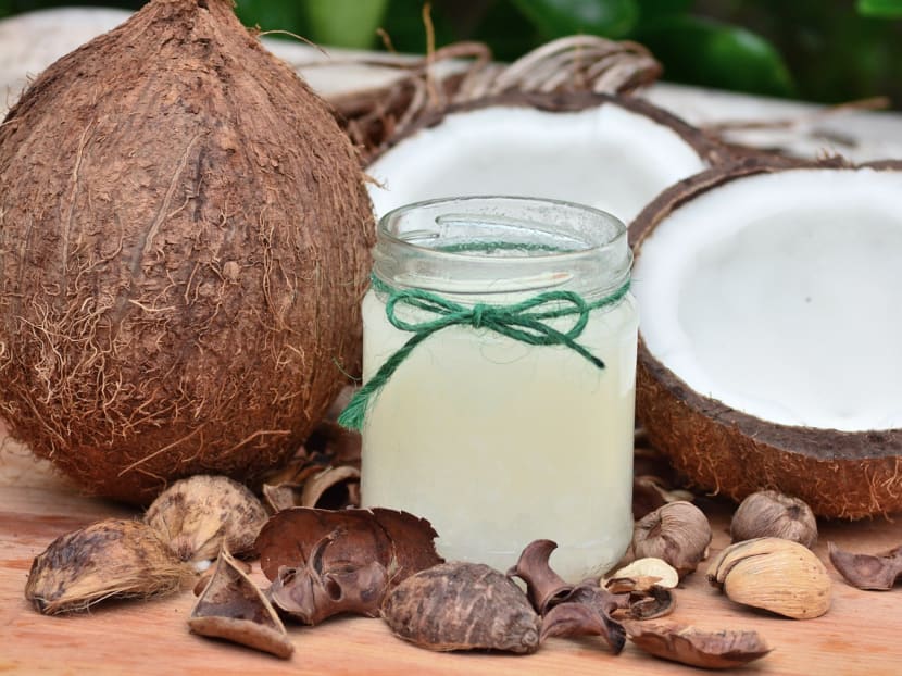 Like other fatty foods and edible oils, coconut oil is made up predominantly of saturated fat.