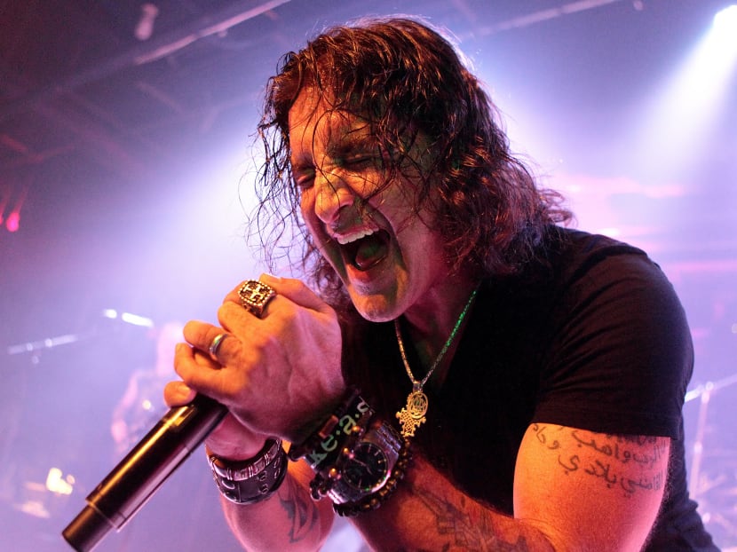 In this file photo, singer Scott Stapp, of the band Creed, performs solo in concert at Soundstage, in Baltimore. Photo: AP
