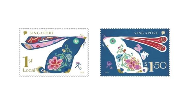 新加坡邮政推出兔年邮票