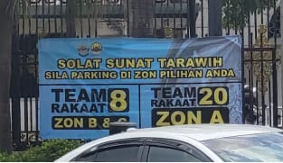 Masjid KL adakan 3 zon meletak kenderaan berdasarkan jumlah rakaat Tarawih