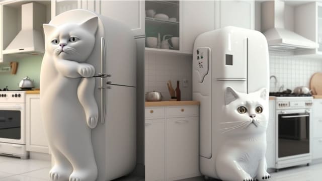 这几款猫咪造型冰箱能助你戒宵夜？