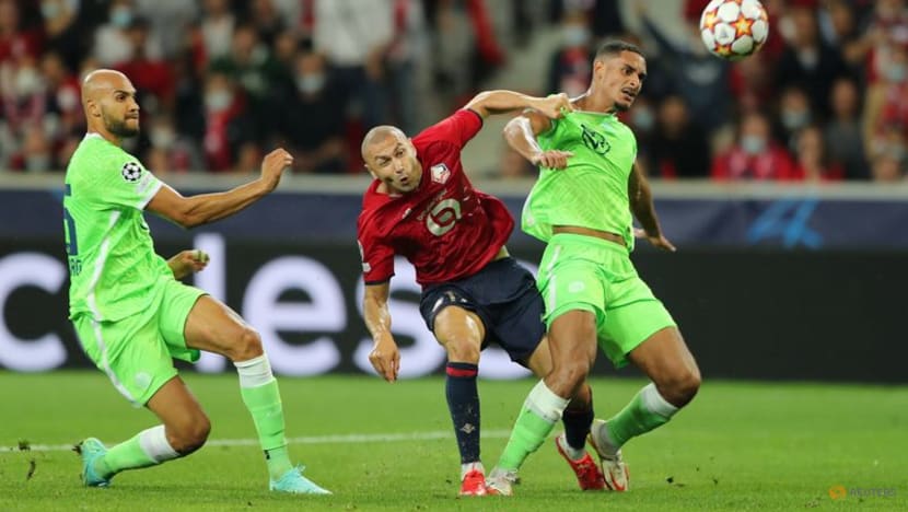 Football: Lille held by 10-man Wolfsburg in Champions League opener