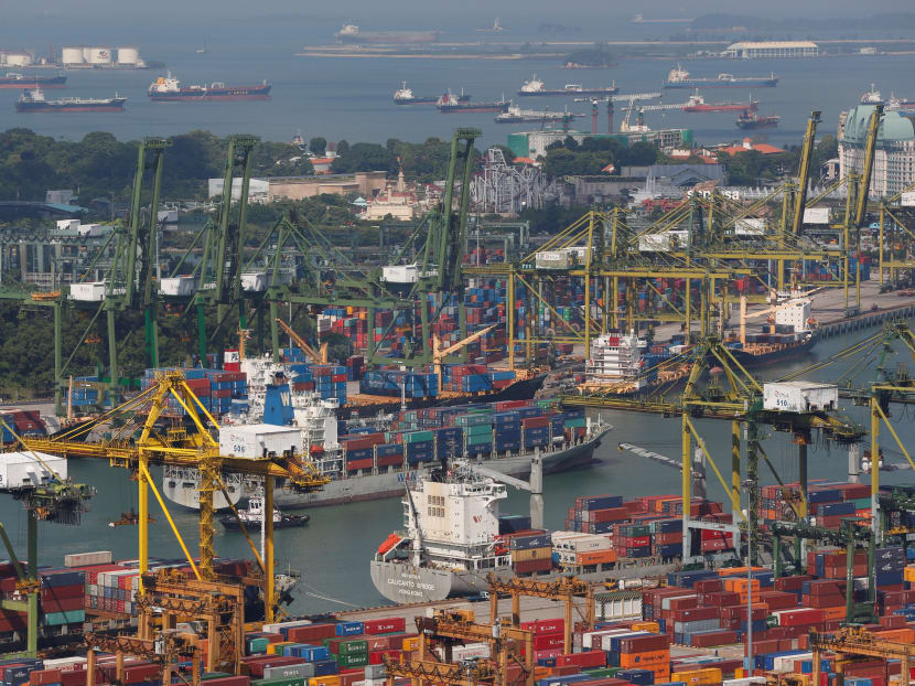 A port in Singapore.