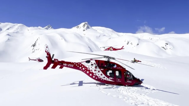 瑞士阿尔卑斯山发生空难 直升机坠毁致三死三伤
