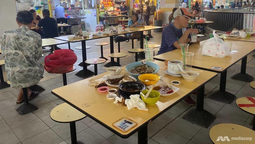 Strong support for diners clearing tables at public eating areas, but practice lacking: NEA Strong support for diners clearing tables at public eating areas, but practice lacking: NEA