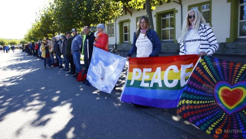 Thousands protest anti-coronavirus restrictions in Germany over weekend Thousands protest anti-coronavirus restrictions in Germany over weekend