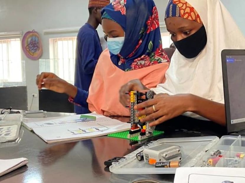 Teenage girls in northern Nigeria 'open their minds' with robotics