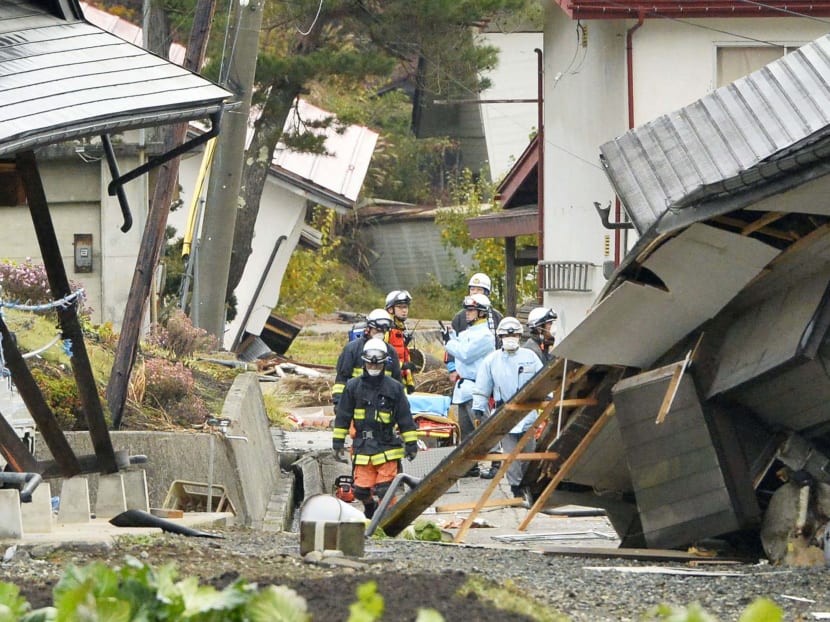 Gallery: 37 homes collapse, dozens injured in Japan quake