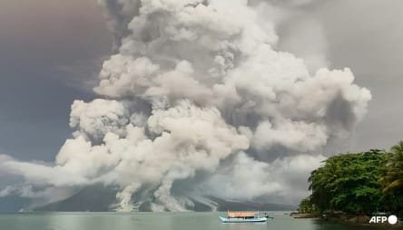 Indonesia's Mount Ruang volcano erupts again, closes international airport