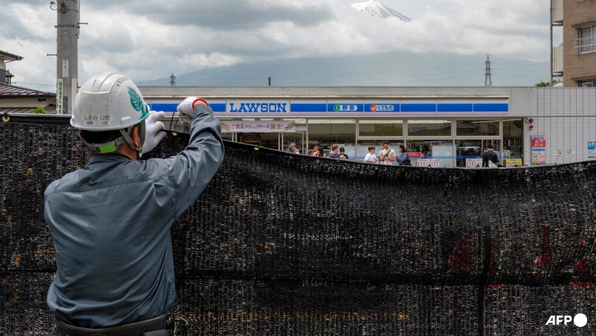 With tourists away, Mount Fuji barrier taken down in Japan With tourists away, Mount Fuji barrier taken down in Japan