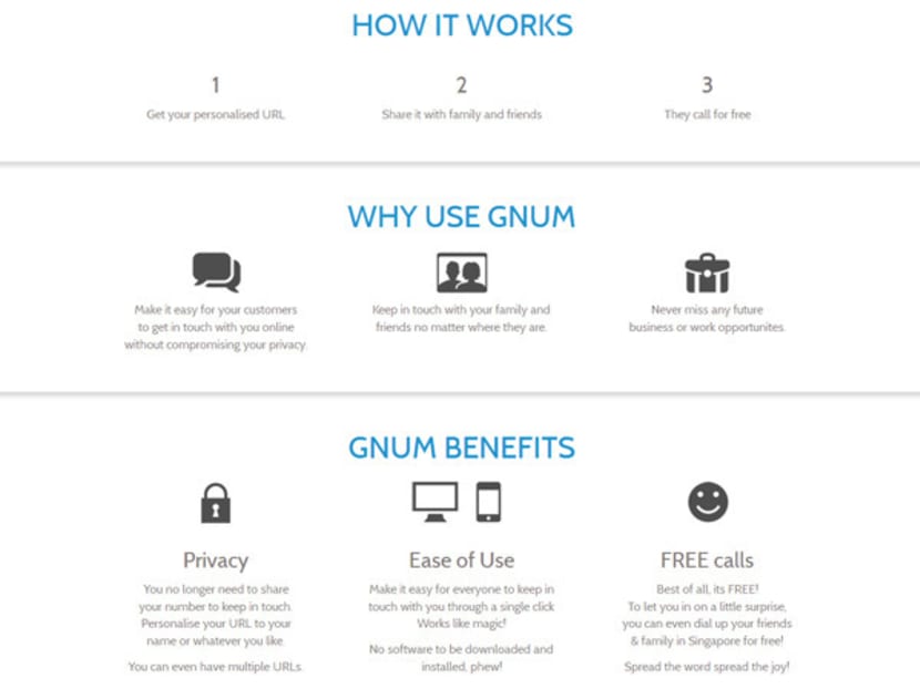 Local startup GNum unveils online call service