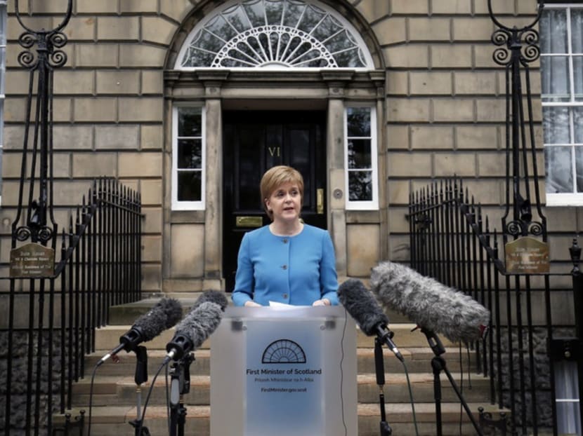 Scottish First Minister Nicola Sturgeon speaking outside Edinburgh’s Bute House, where she said she hopes Scotland can remain in the EU despite Britain’s vote. Policymakers in the affected states should rescue a sub-optimal decision, rather than letting it be. Photo: AP