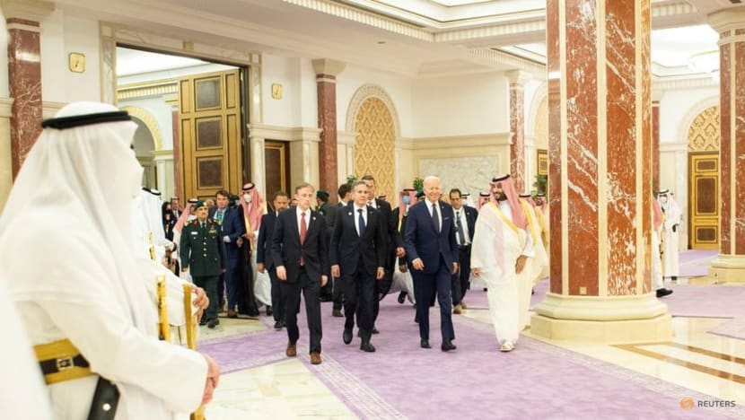 Biden fist bumps Saudi crown prince on trip that seeks to reset ties Biden fist bumps Saudi crown prince on trip that seeks to reset ties