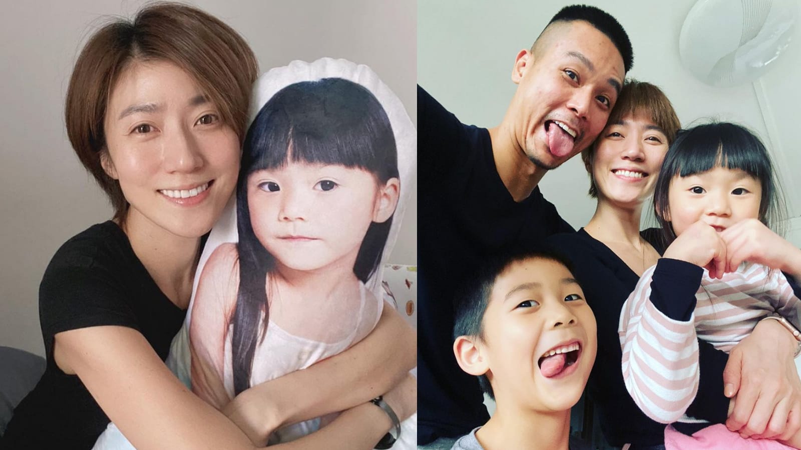 Kate Pang Is Back In Singapore For A Week; Has A Life-Sized Cushion Of Her 5-Year-Old Daughter For Company