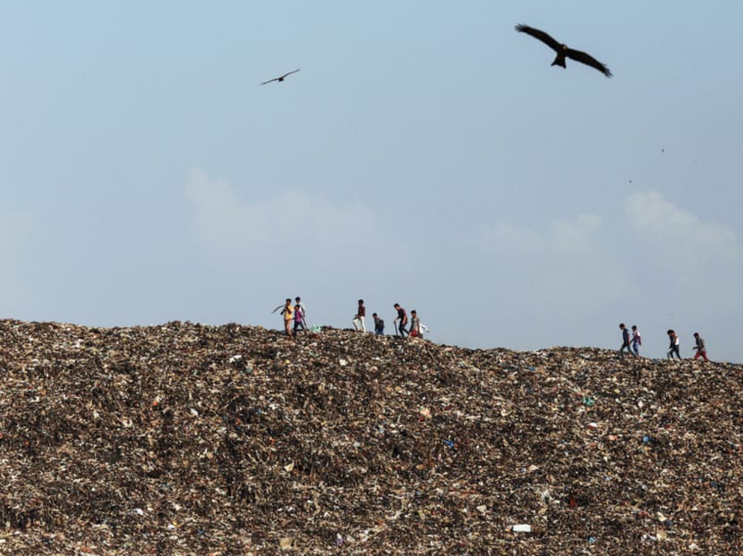 The Deonar landfill site in Mumbai. The city is running out of space for its waste, and Deonar, Asia's oldest and largest dump site, is bursting. Photo: Bloomberg