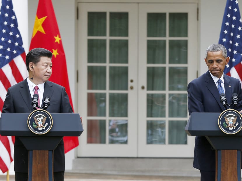 President Barack Obama during a joint news conference with Chinese President Xi Jinping in the Rose Garden of the White House during Mr Xi’s state visit last month. During his visit, Mr Xi promised that China would not engage in commercial cyberspying. Photo: AP