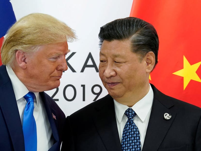 US President Donald Trump (left) meets with China's President Xi Jinping at the start of their bilateral meeting at the G20 leaders summit in Osaka, Japan, on June 29, 2019.