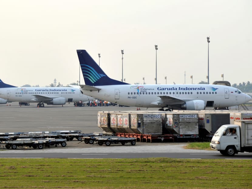 Planes parked at Jakarta's Soekarno Hatta International Airport. AFP file photo